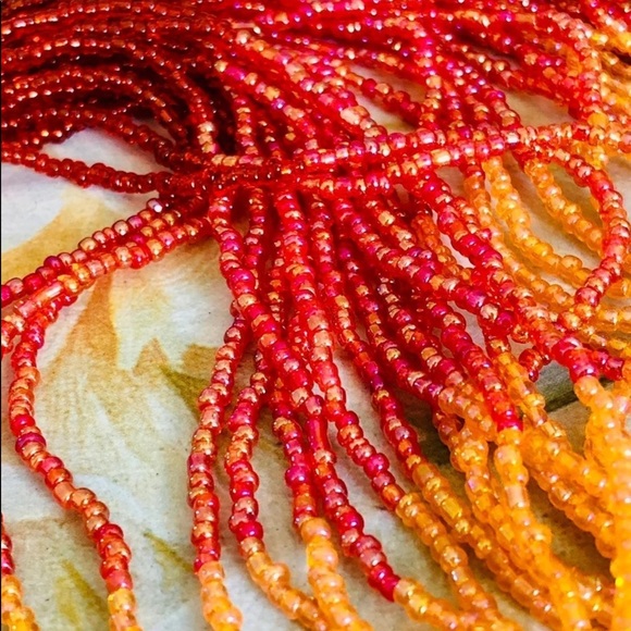 Vintage Sunset Ombré Bead Necklace - Picture 6 of 10